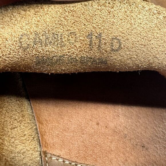 Sandro Moscoloni Honey Brown Leather Camilo Penny Loafers Sz. 11D - Picture 6 of 6